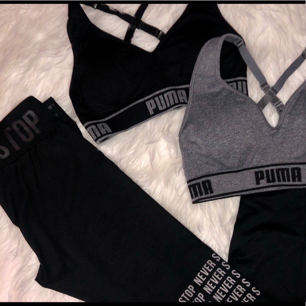 Puma Sport bra and additional black nike legging